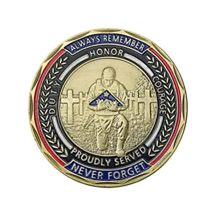 Benutzerdefinierte Militärmünze US Navy Sailor's Creed Challenge Coin