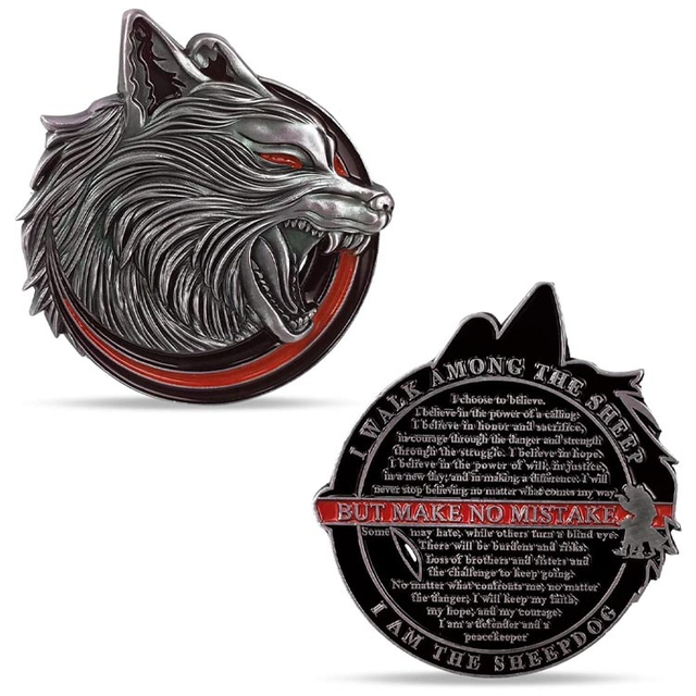 Custom Police Challenge Coin Thin Blue Line Militärgeschenk