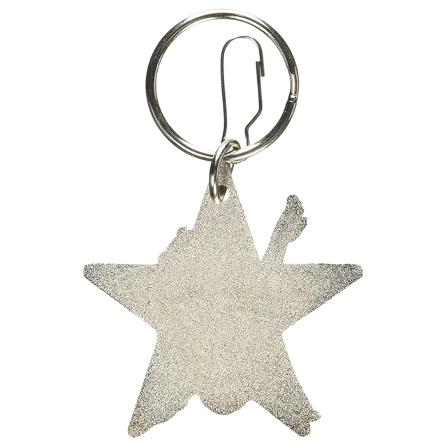 Benutzerdefinierte Betty Boop Star Emaille Schlüsselanhänger rot und schwarz