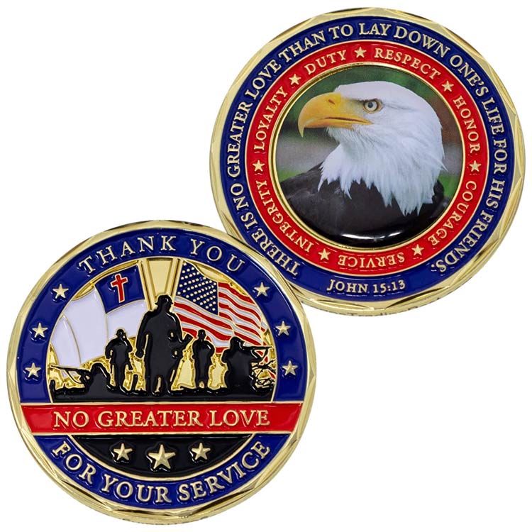 Benutzerdefinierte Militärmünze US Navy Sailor's Creed Challenge Coin