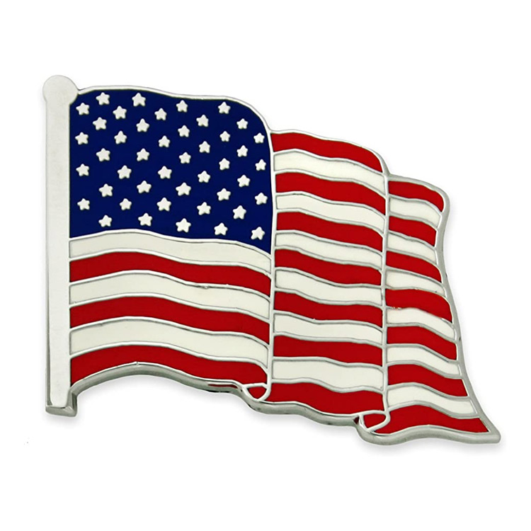 Custom Country Flag Emaille Anstecknadel patriotisch