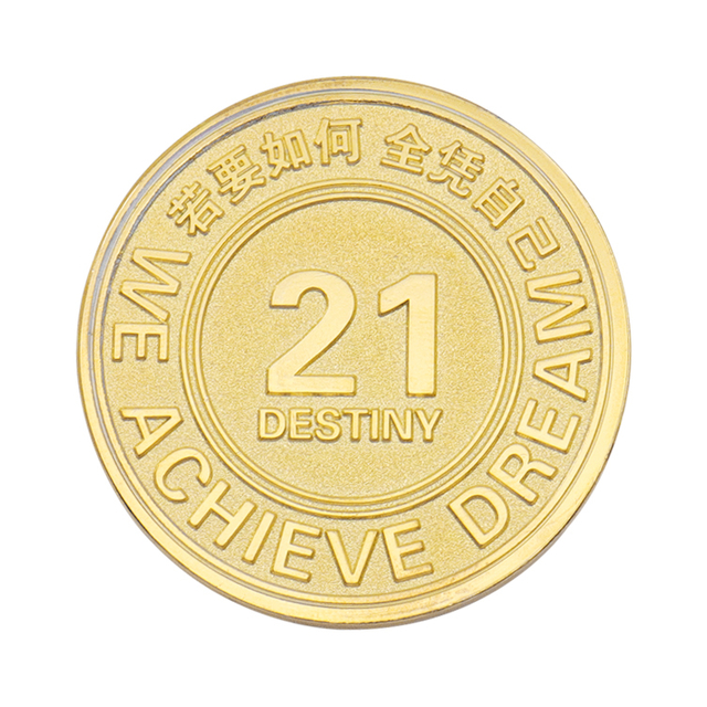 doppelseitiger personalisierter Emaille-Pin